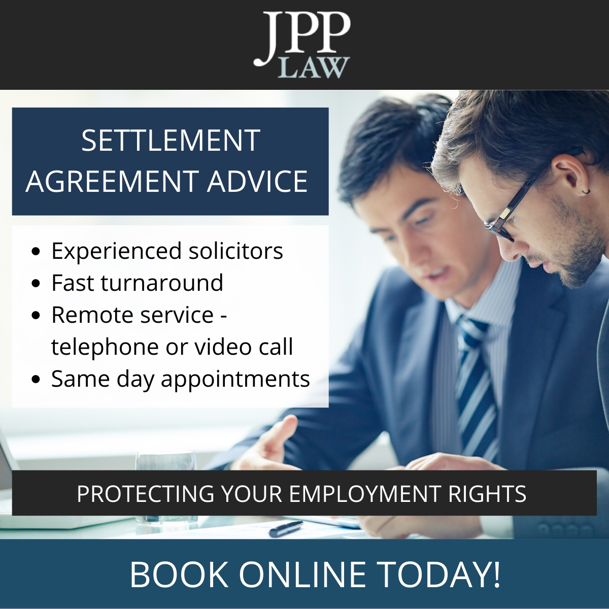 For more information visit bit.ly/43FK2j8 

#employmentlaw #JPPLaw #settlementagreement #redundancy #dismissal #employmentdispute
