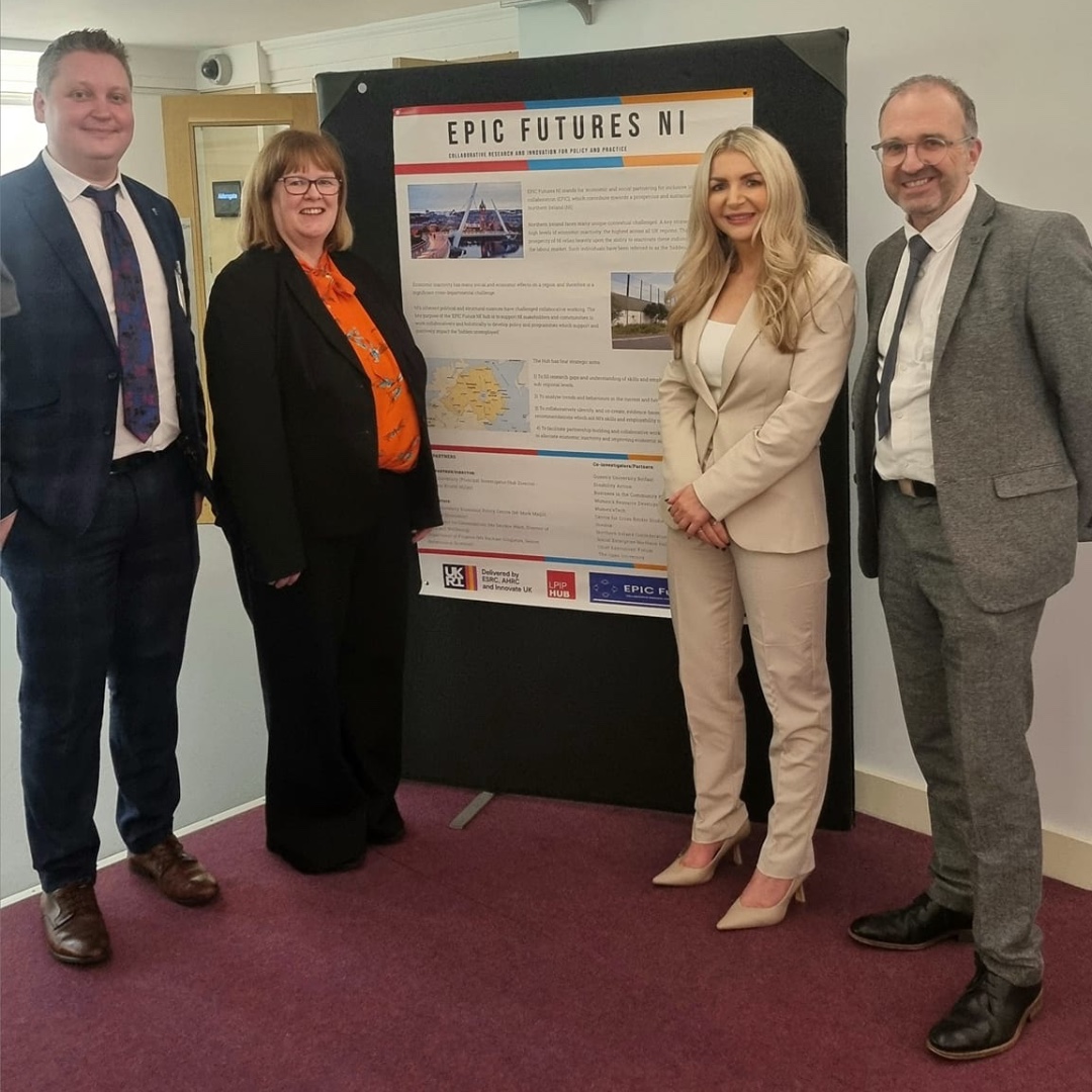 Team @EPICFuturesNI was at Westminster yesterday for the launch of @UKRI_News Local Policy Innovation Partnerships.  

Read more about EPIC Futures, a UU led project, here: 

ow.ly/vglz50QIEXB  

#WeAreUU | @UlsterBizSchool | @UlsterUniEPC