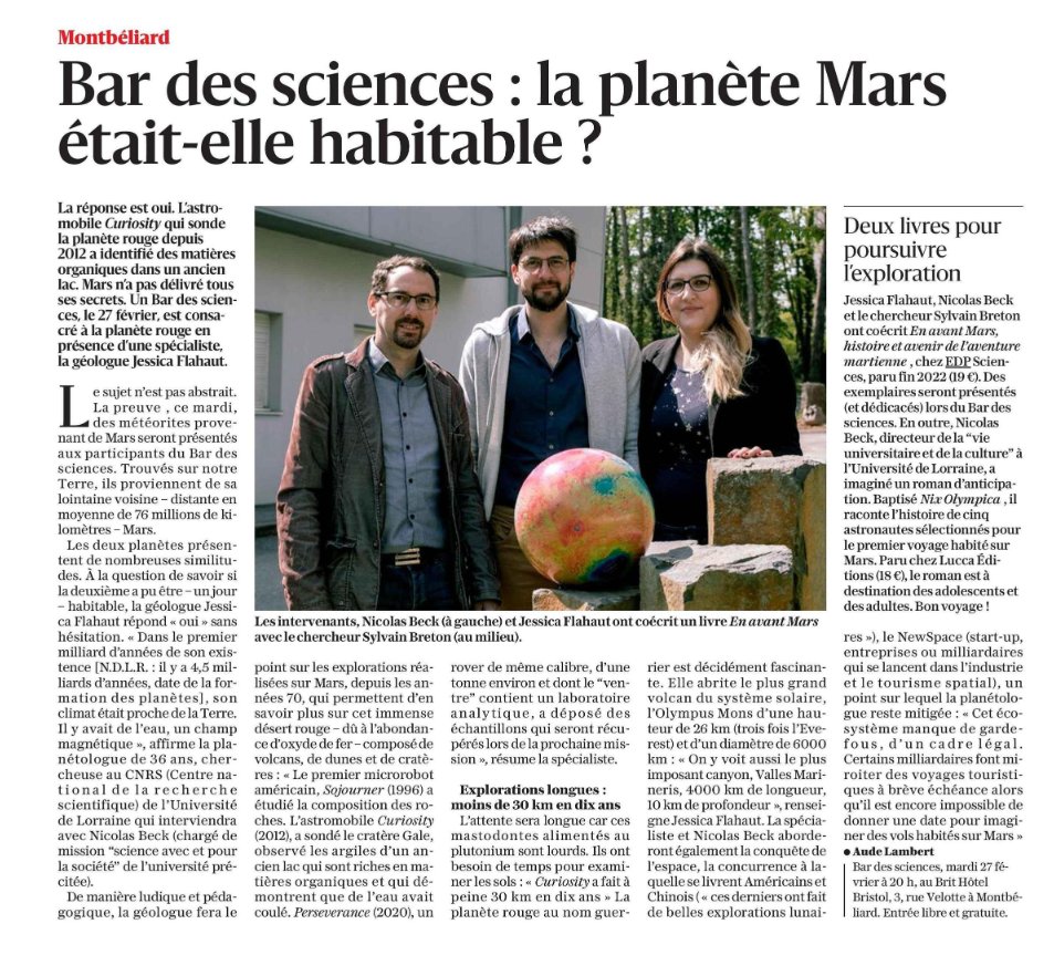 LuccaEditions's tweet photo. Petit article pour tous les fanas de Mars et de l'exploration spatiale !
🚀🚀

https://t.co/OcYdvgtmUn https://t.co/PlQ7hhfguy