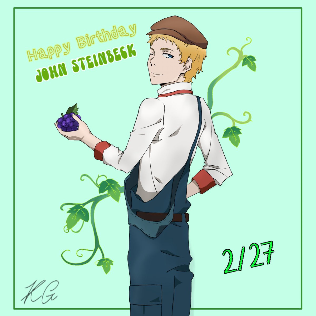 Aleiska_Stryker's tweet photo. I forgot to post this here, I did it for John's birthday!
#anime #bungoustraydogs #bsd #johnsteinbeck #steinbeck #steinbeckjohn #bsdjohn #johnbsd #bsdfanart #fanart #bungoustraydogsfanart #birthday https://t.co/S0zOjGNReR