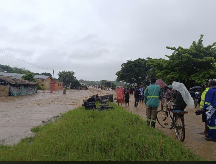 ChisomoChiwanga's tweet photo. This past 2 days malawi has received heavy rains nonstop. This is Dowa/Nkhotakota district in the central part of malawi and The floods are expected to hit many parts of the country if the rains continue..
#ClimateActionNow
#ClimateJustice
#ecoclimatevision https://t.co/2SmsnpvpMa