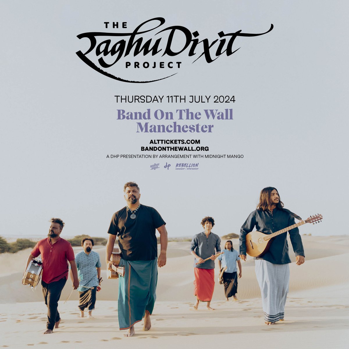 Indian folk-rock band The @Raghu_Dixit Project will perform at Manchester’s Band On The Wall later this summer on 11th July, with tickets on sale now: tinyurl.com/mry82ewc