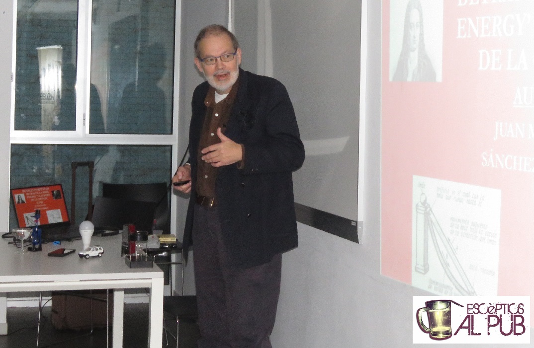 El sábado 17-02-2024 se celebró el 93º Eeep-BCN, Móviles perpetuos, con Juan Manuel Sánchez. Asistieron 21 personas, y luego fuimos a cenar 5 escépticos.

El vídeo de la charla completa ya puede verse en 
youtube.com/user/Esceptics