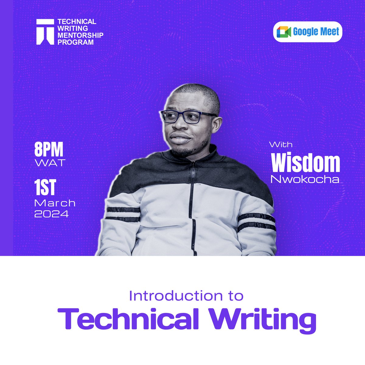 TechnicalWriti6's tweet photo. Class section begins this Friday! 😍

Hello Cohort 3 mentees, get ready to kickstart the journey with @Joklinztech this Friday the 1st March 2024 at 8pm WAT.

PS: Class section will also stream via YouTube.

#twmp2024 #technicalwriting #mentorship https://t.co/DOopBQSZIl