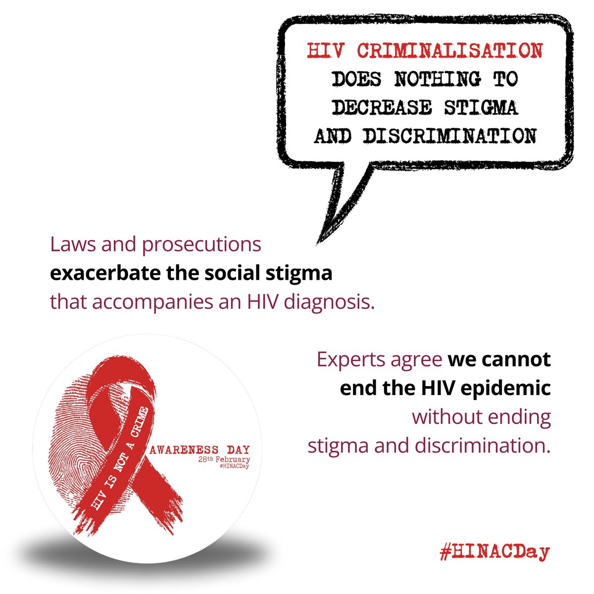 #HINACDay2024 Now is the time to amplify the voices of those who have faced criminalisation based on their #HIV status. Our fight is for justice, human rights and freedom. Change the laws! #CommunitiesFirst #HINACDay #HIVIsNotACrime #NotACriminal #EndTheStigma…