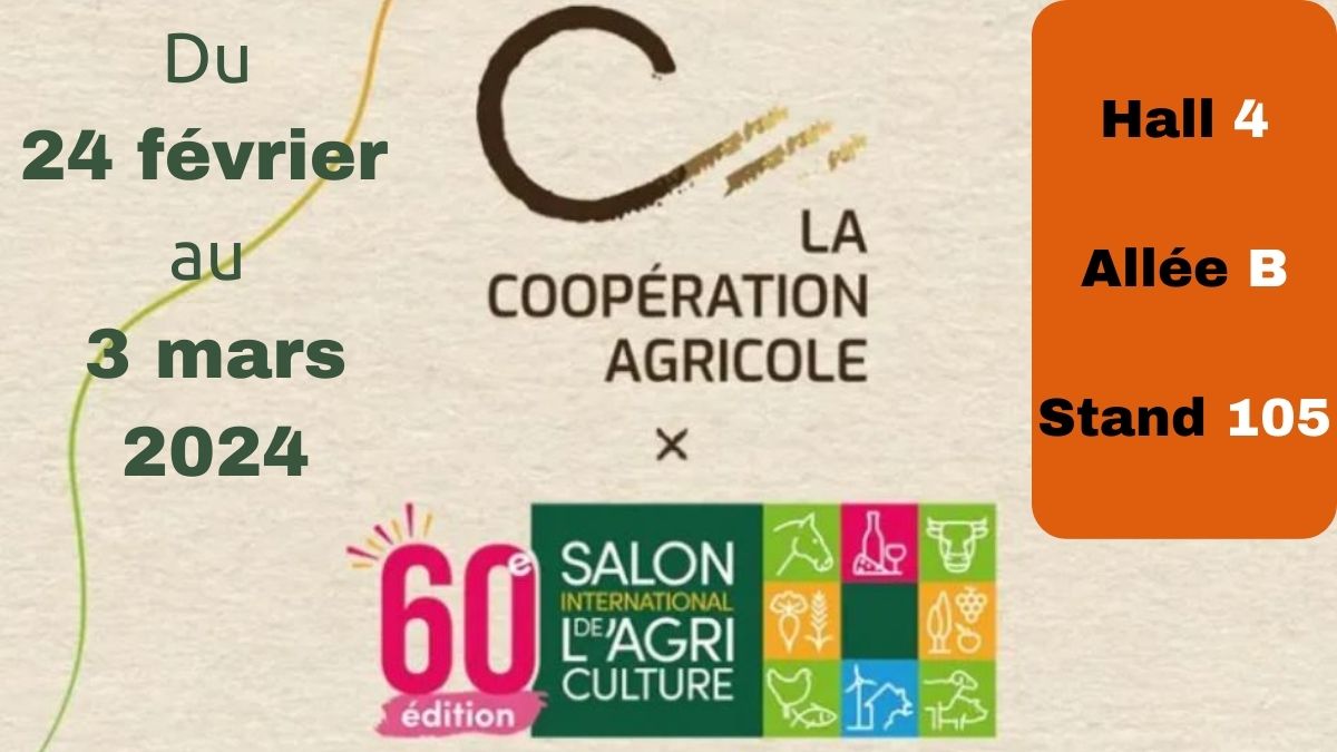 #SIA2024 Pour découvrir la coopérative au travers de <a href="/lacoopagricole/">La Coopération Agricole</a> qui la représente (Hall 4 Allée B Stand 105). 19 RDV insolites conférences, animations ➡️urlz.fr/pHSd
<a href="/Occitanie/">Région Occitanie</a> @lesechos <a href="/lesmarches/">Les Marchés</a> <a href="/agrodisT/">Agrodistribution</a>  <a href="/MaRegionSud/">Région Sud</a> <a href="/SYRPAcom/">SYRPA</a> <a href="/Agri_Gouv/">Ministère Agriculture et Souveraineté alimentaire</a>