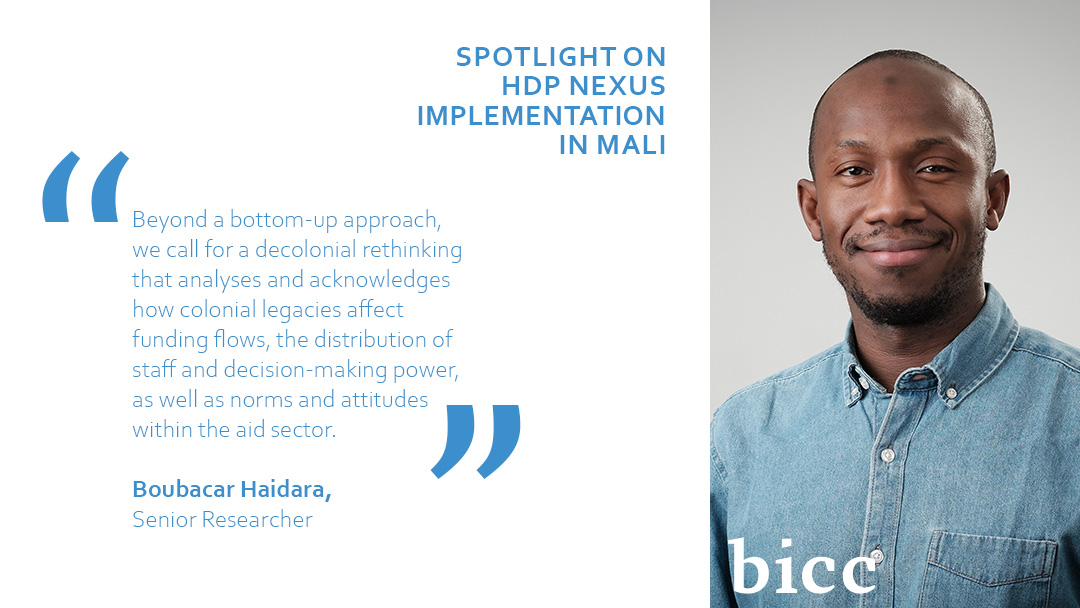 📔The #HDPN aims to make #humanitarian and #development interventions more sustainable in conflict-affected contexts and to combine them with a #peacebuilding component. Read our @BICCreport spotlighting #Mali: ➡ bit.ly/48xiXQZ @Welthungerhilfe @RESCUEorg @malteserDE