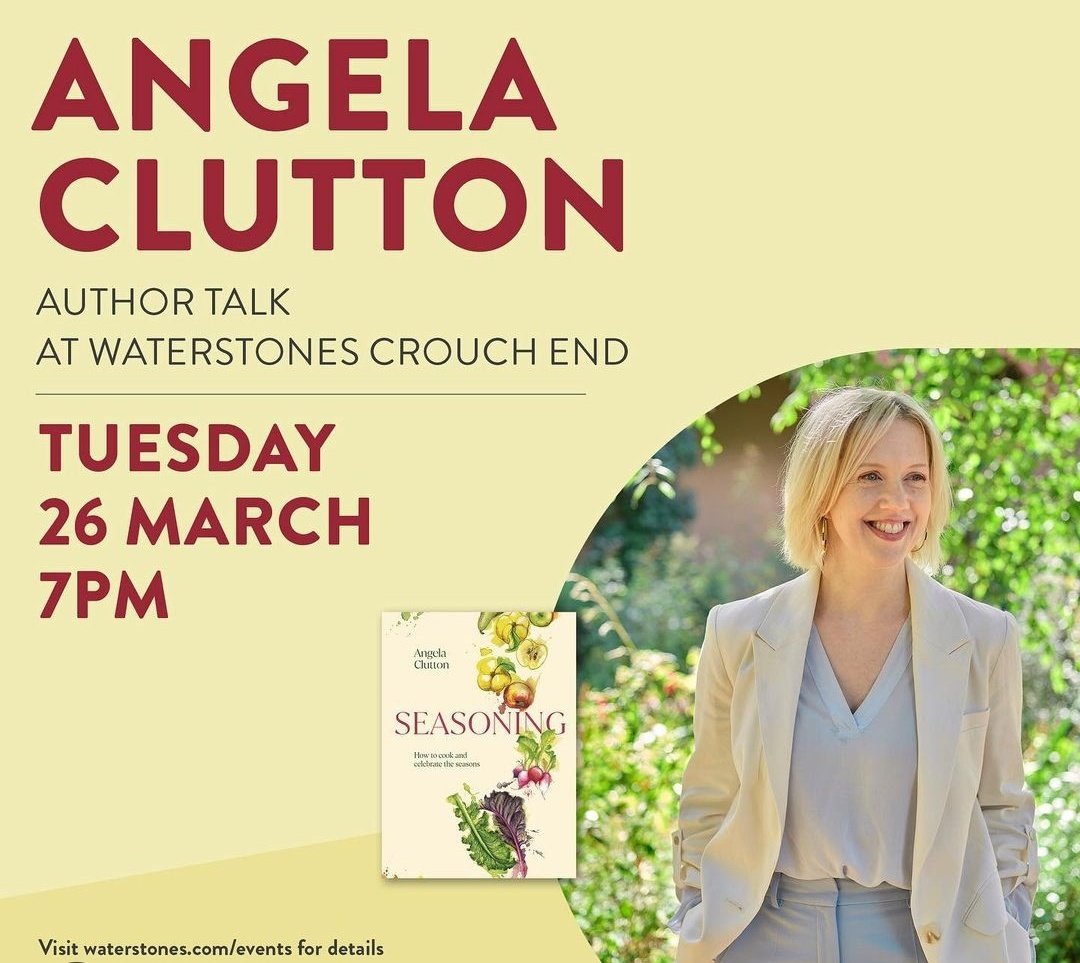 We’re very excited to announce our upcoming talk with Angela Clutton for the launch of her new cookbook, Seasoning on 26th March at 7pm 🍎🥗🥕🍓 This delicious kitchen companion will bring you inspiration year-round. Tickets: waterstones.com/events/seasoni…