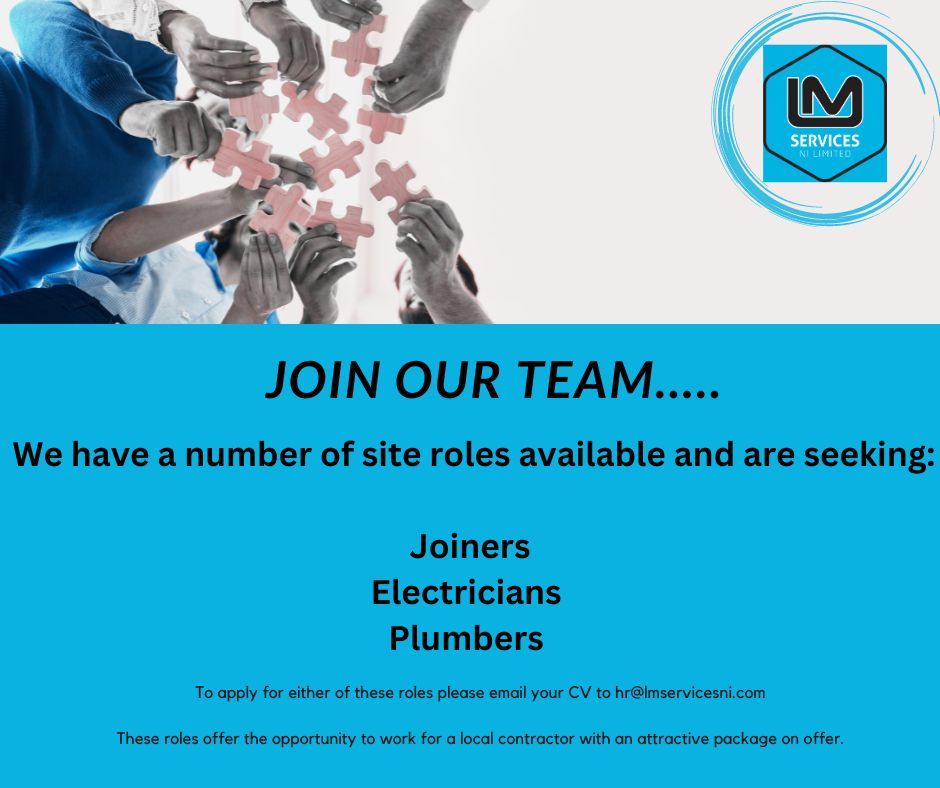 We still have some roles available for joiners, plumbers and electricians, if you are interested in joining our team get in touch with us for more details. #hiring #electricians #plumbers #joiners