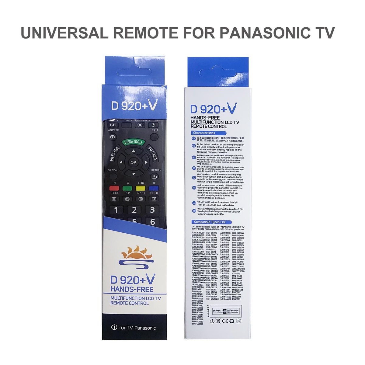 D920+V Universal TV Remote Control for PANASONIC Smart TV
For More Detail, Pls Contact us.  Phone num:+86 139 2218 6676  Online Store: systo.en.alibaba.com #remotecontrol #tvremote #fypシ #panasonictvremote #fyp