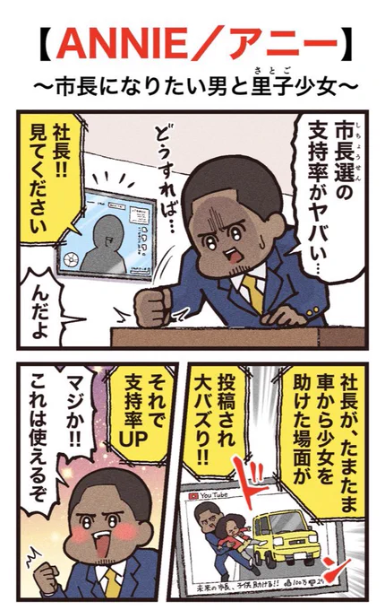 映画紹介マンガ
【Annie / アニー】
(1/2)再掲 