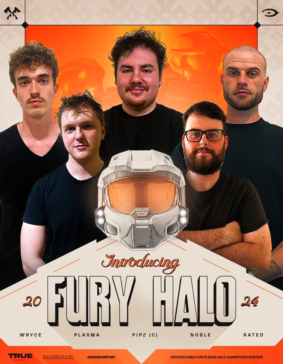 🚨ANNOUNCEMENT🚨

Introducing our new <a href="/Halo/">Halo</a> Roster who will be representing us at #HCSArlington24  

🔸<a href="/wrycee/">MF Wryce</a> 
🔸<a href="/Plasma_T1/">Andrew</a> 
🔸<a href="/PIProns/">MF Pipz</a> 
🔸<a href="/ImNoobles/">Noble</a> 
🔸<a href="/Ratedfps_/">Rated</a> 

Let's welcome the champions to the squad 🏆

#HearOurFURY🔥