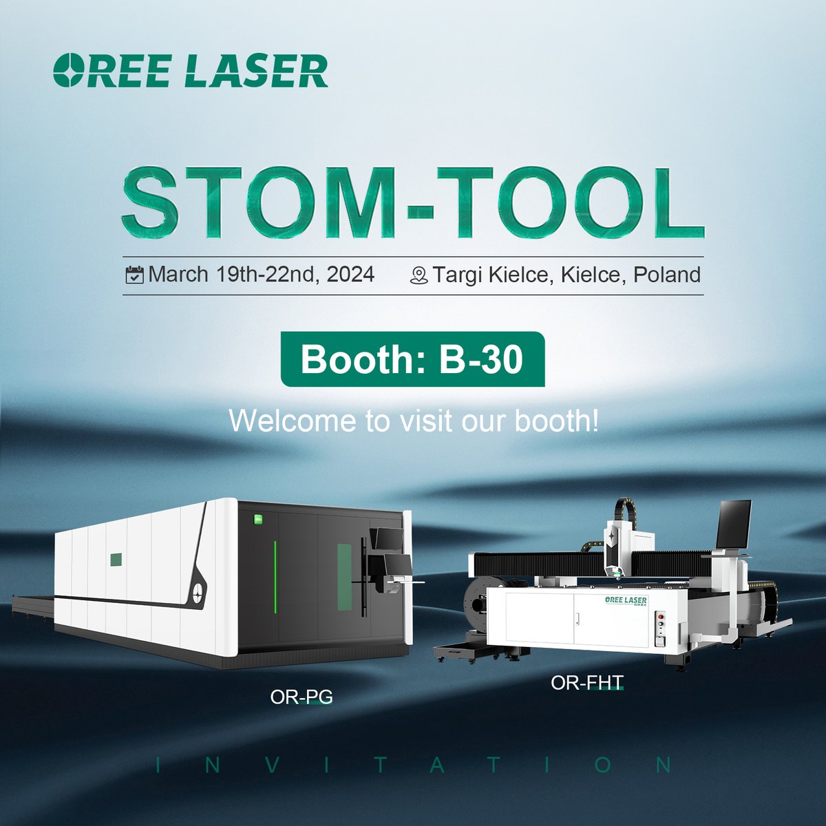 OreeLaser's tweet image. 🎉Join us at the third stop of #OreeWorldTour2024!🌍

🔹 Event: STOM-TOOL 2024
🔹 Date: March 19-22, 2024
🔹 Location: Targi Kielce, Kielce, Poland
🔹 Booth: B-30

🤖Experience the Future of #LaserCuttingTechnology with #OreeLaser!🔥 See you at STOM-TOOL! 🌈✨🔧🔩🛠️