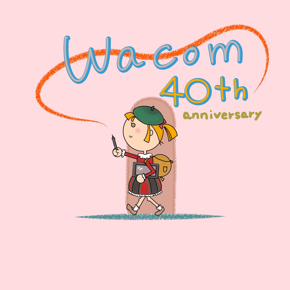 masago_illust's tweet photo. 40周年おめでとうございます

【WacomOneを持って旅立とう】

旅行好きなので、旅先でもAndroidスマホに繋いで絵が描けるワコムワンを愛用しています

絵を始めて4ヶ月

私に絵を描くという新しい扉を開いて下さったWacom様への感謝の気持ちと併せてイラストに表現しました。

#ワコム40周年イラコン https://t.co/CYaAGCHsQZ