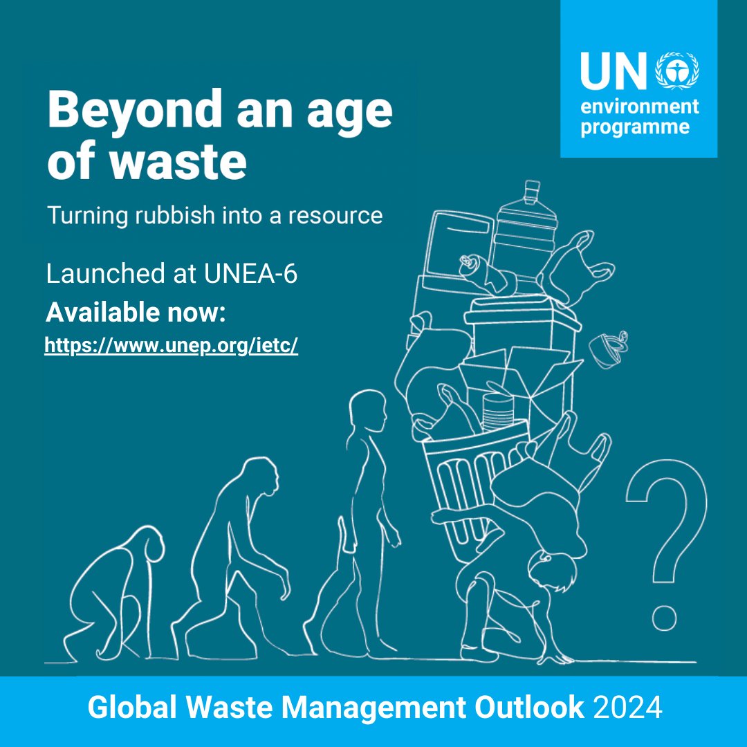 It's finally here! The 'Global Waste Management Outlook 2024: Beyond an Age of Waste: Turning Rubbish into a Resource' is publicly accessible here: bit.ly/gwmo-2024 ISWA has been working closely with @UNEP on this report and we are so happy to share #GWMO2024 with you!