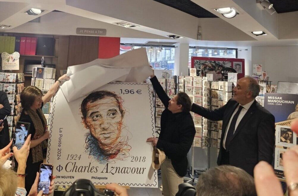 French Philaposte has published a collection of four stamps dedicated to Resistance Hero Missak Manouchian and legendary singer Charles Aznavour.

The stamps were presented on Tuesday in the presence of Armenian Ambassador to France Hasmik Tolmajian, Senate Vice-President Pierre…