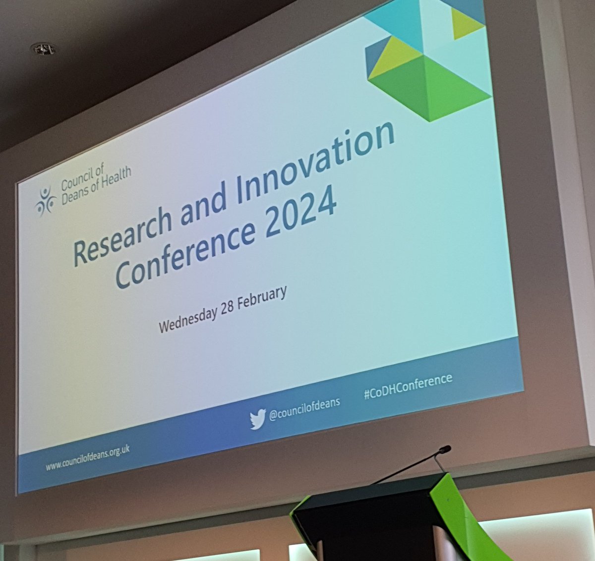 First time for @rschconsulting at the @councilofdeans' Research and Innovation Conference, looking forward to the sessions #codhconference