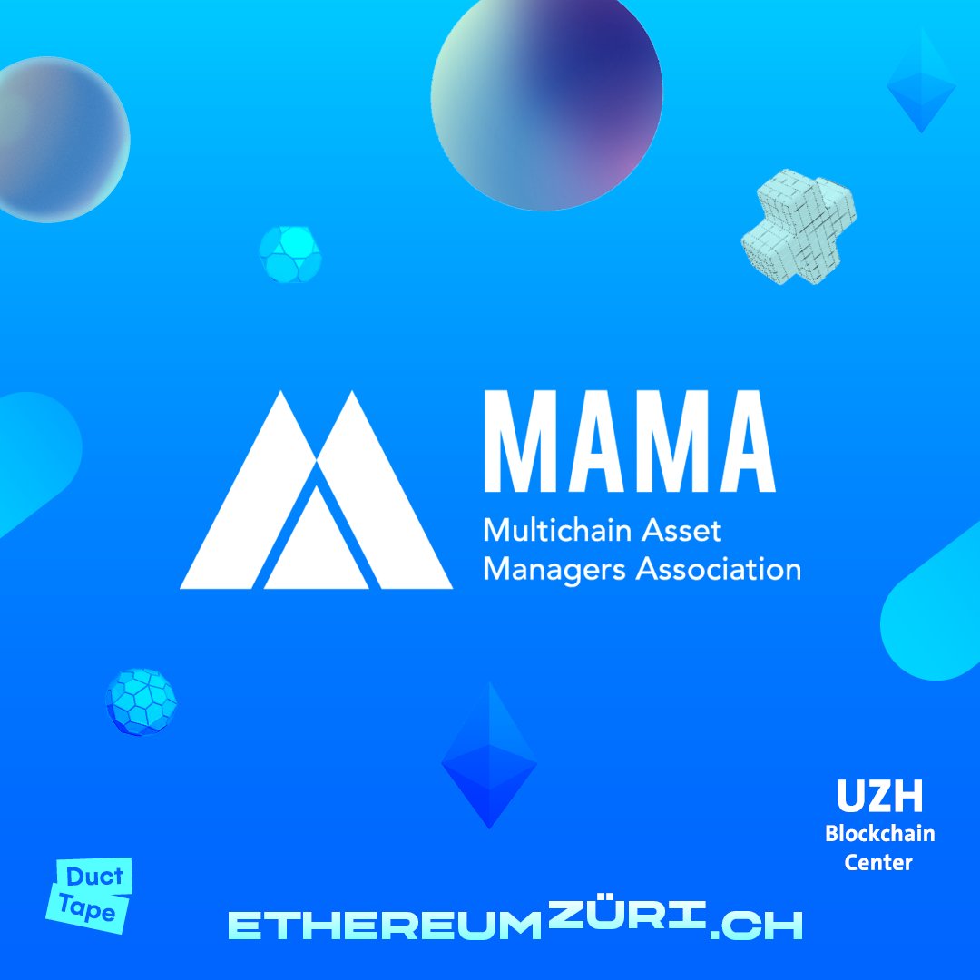 We're thrilled to welcome <a href="/MAMA_global/">MAMA_global</a> as our community partner! 🎉

The Multichain Asset Managers Association is a global community of organizations working to transform asset management through #blockchain technology.

👋 Meet their team at EthereumZuri.ch🇨🇭!