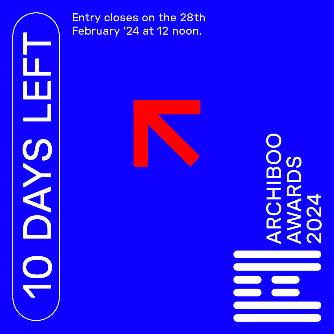 The Archiboo Awards is closing for entries today, don't miss out! Enter now for a chance to win.

archibooawards.com/categories/