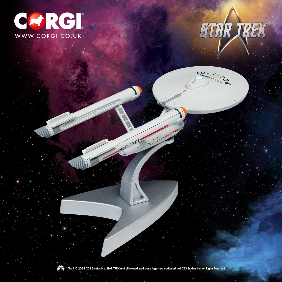 CORGI is delighted to return to the Final Frontier with our relaunched Star Trek ships collection, available now! CC96610 U.S.S. Enterprise NCC-1701, featuring updated decoration, a new display stand and in-universe packaging! uk.corgi.co.uk/products/star-…