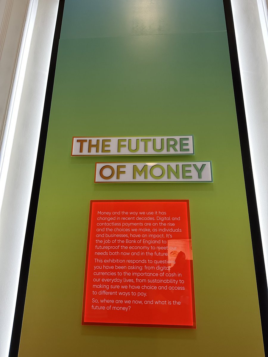 Opening today <a href="/boemuseum/">Bank of England Museum</a> is a new exhibition on The Future of Money…. Ready for a #SneakPeek ? 🧵