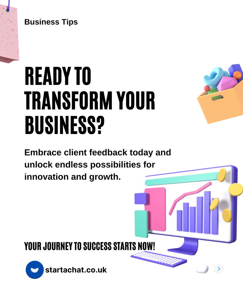 startachat's tweet photo. Your clients hold the key to your business's success! 🚀

Swipe left to discover how embracing client feedback can be your ultimate tool for innovation and growth. Don't miss out on this journey towards greatness!💡

Learn more 🔗 https://t.co/TvHywnixpG https://t.co/f7PGKlaC2I