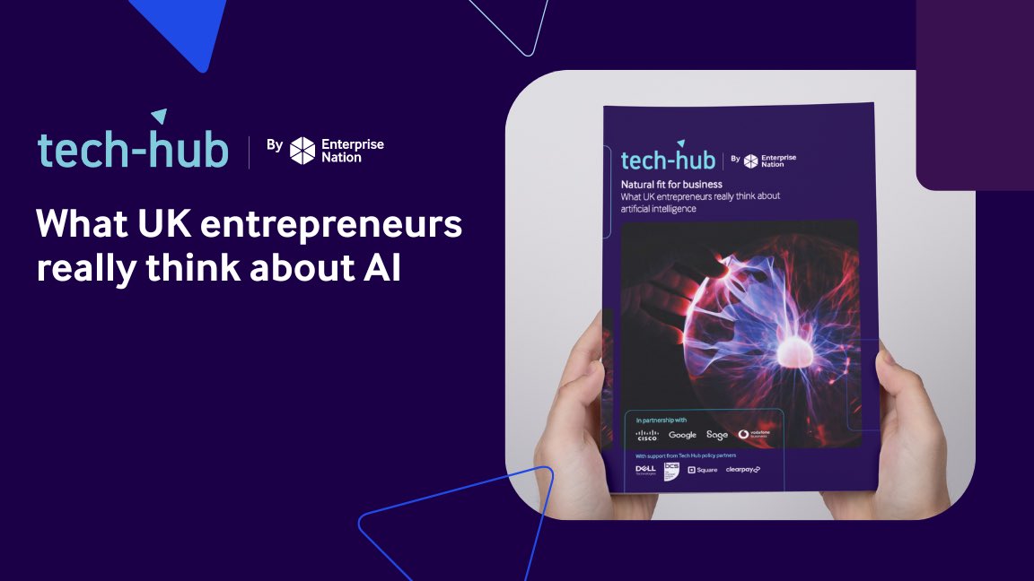 New report👇 🤖 Natural fit for business: What UK entrepreneurs really think about artificial intelligence ow.ly/pj5g50QHMmV More than half of small firms are naturally using AI, but need more support if the UK economy is to truly benefit. #AI @bhatti_saqib