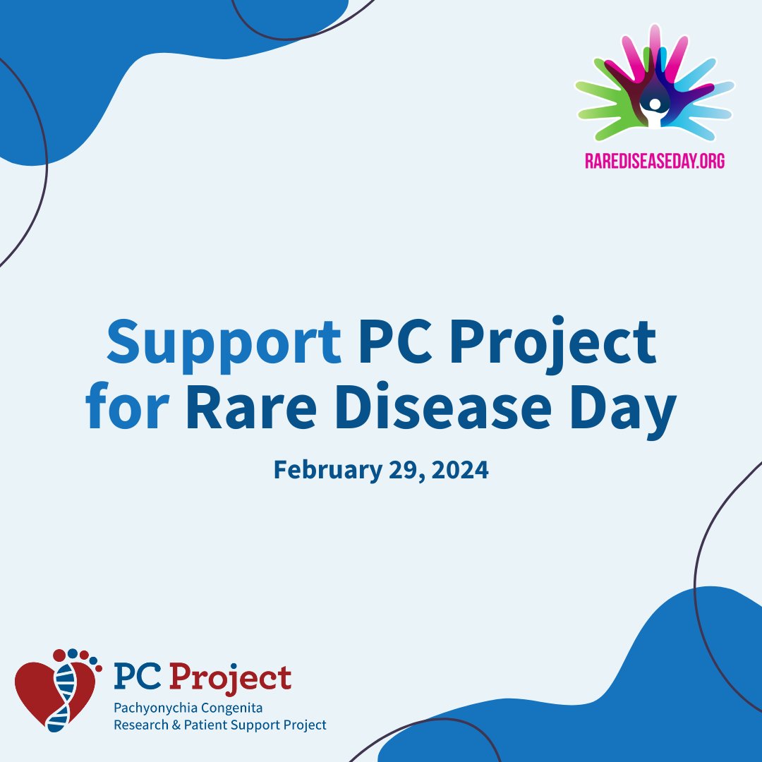 Tomorrow, Feb 29, is #RareDiseaseDay, the day people globally shine a spotlight on diseases like PC that don’t get the attention they need. PC Project is the only organization in the world 100% focused on painful PPKs. Learn how to help: pachyonychia.org/rare-disease-d…

#StopPCPain
