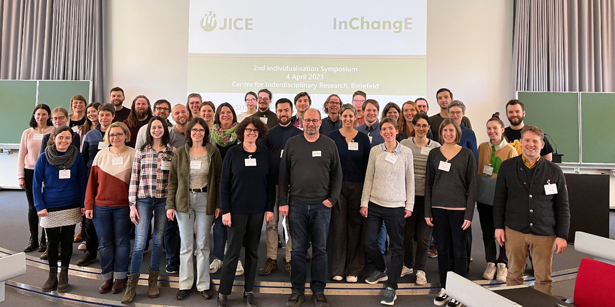 We are looking forward to the next issue of our yearly Individualisation Symposium hosted together with @NC3Niche and @JICE_InChangE in Bielefeld. Register now – and apply for travel grants before 7 March 2024! 🗓️ Tue, 9 April 2024 🗺️ @ZiF_Bi 🔗 symposium.jice.info