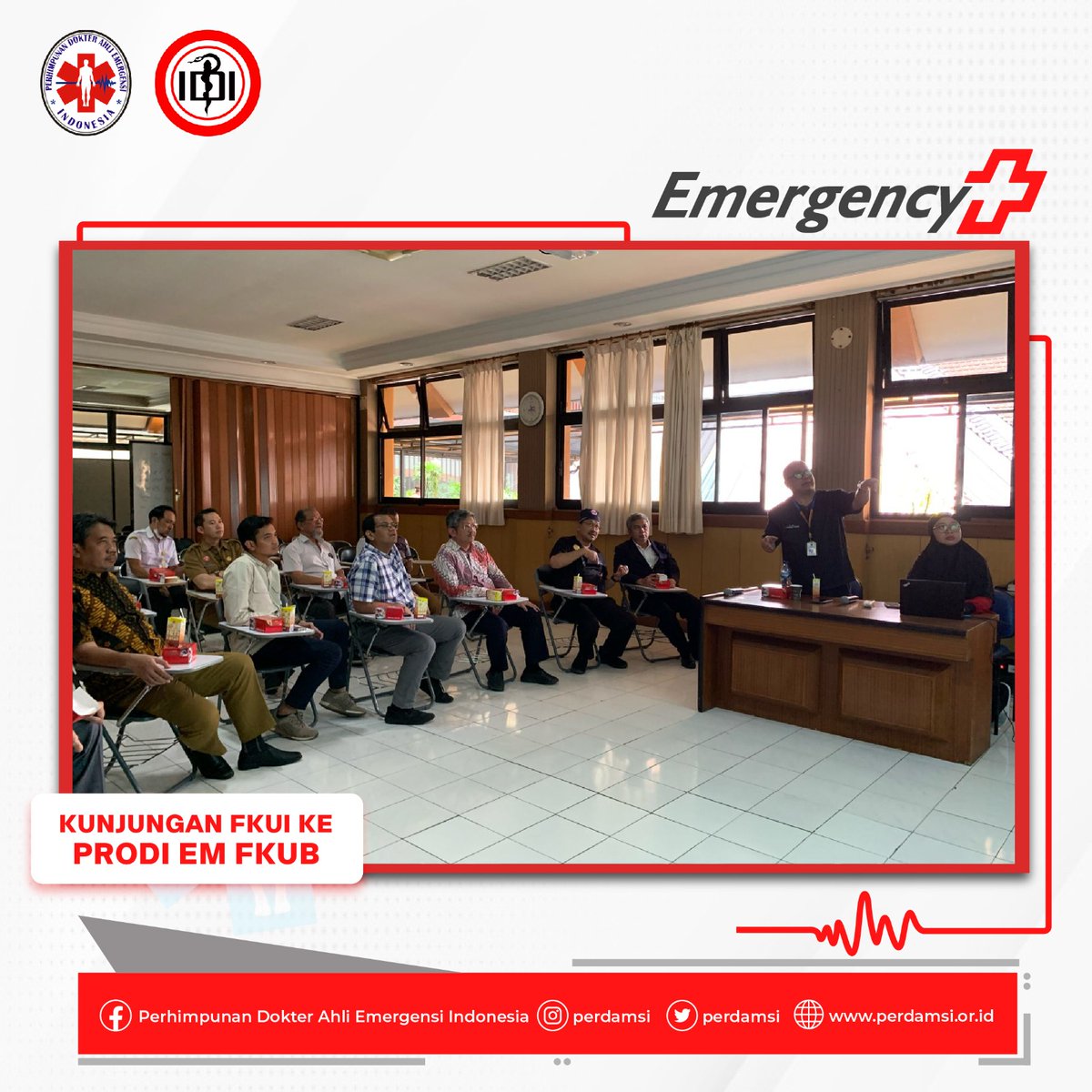 perdamsi's tweet photo. Malang, 27 Februari 2024 - Kunjungan calon prodi EM FKUI ke Prodi Emergensi Medisin FKUB, RS Saiful Anwar Malang.

Kunjungan ini dalam rangka persiapan pembukaan Prodi Emergensi Medisin di Fakultas Kedokteran Universitas Indonesia (FKUI).

#perdamsi
#EmergencyMedicine https://t.co/L0RVkvuV9V