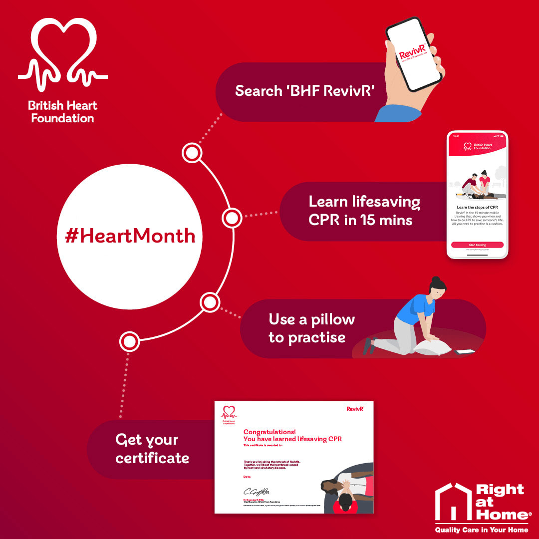 Embrace the spirit of @thebhf's Heart Month! 🫀 Join the lifesaving journey with the RevivR app and learn CPR. Your knowledge can be the difference between a moment and a lifetime. Let's stand together for heart health. ❤️ #HeartMonth