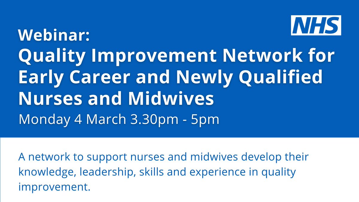This growing network supports nurses and midwives who are within five years of qualification or NMC registration to develop confidence and skills in quality improvement and its application in practice. Sign up to join the network here: bit.ly/4a97Hwc #teamCNO