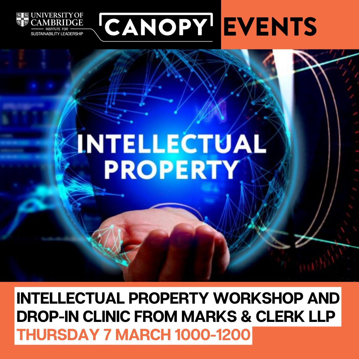 ⏰Time is running out! Join us for the Intellectual Property Workshop and Drop-in Clinic by @marksandclerk 🤓 Gain valuable insights into IP protection and patents from Matt Pinney, a leading patent attorney. 📅 Thurs 7 March ✏️Register now ➡️ bit.ly/IPWorkshopandC…