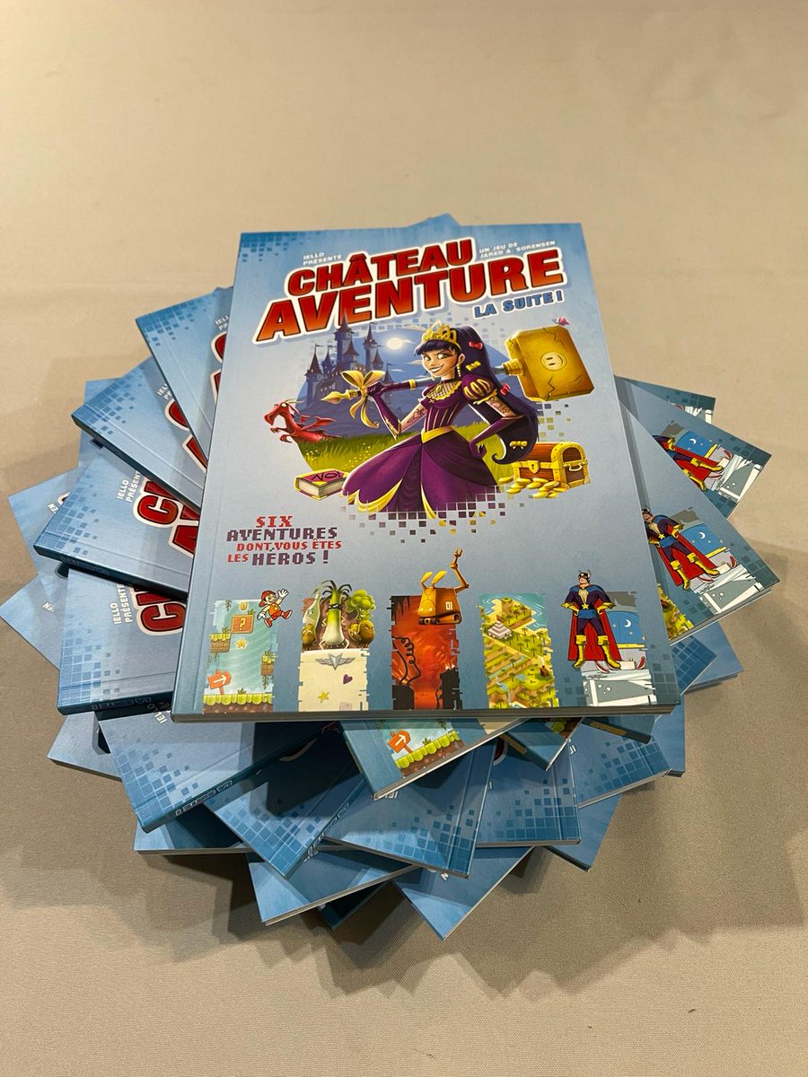 Exemplaires d'auteur reçus ! Château Aventure, la suite ! Merci <a href="/IELLO_France/">IELLO</a> ! #j2s #JDR