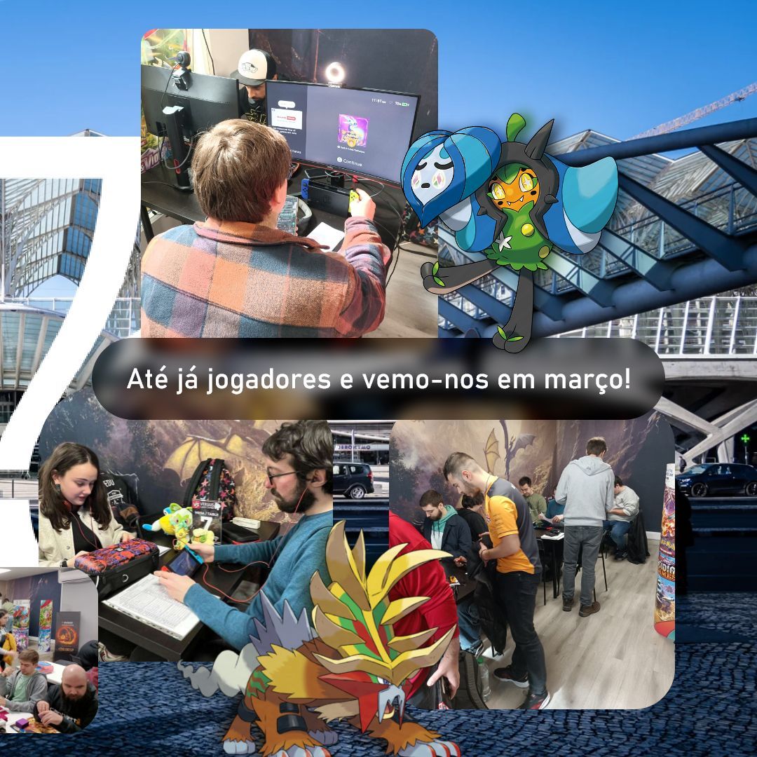 Muito obrigado a todos aos que participaram! 🫶 
Em março, teremos mais! 💁 

#pokemon #pokemonscarletviolet #pokemonvgc #pokemoncompetitive #portugal #lisboa