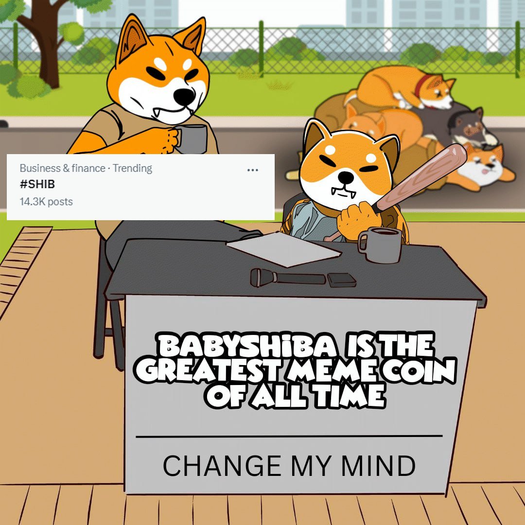 babyshiberc's tweet photo. Daddy $SHIB is trending, #BTC price is flying off... It looks like good times are ahead for #BABYSHIB.

There is only one baby that will take the crown this year. 👑

#BABYSHIBARMY #SHIBARMY #SHIB https://t.co/Q54Otu5WmN