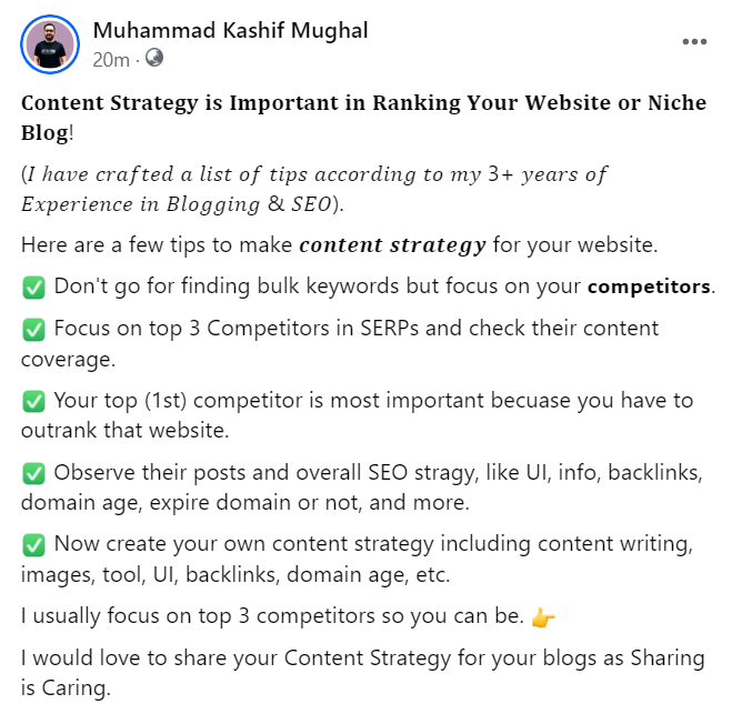 mekashifmughal's tweet image. #contentstragy #blogcontent #seostragy #competitoranalysis #SERP #UI #backlinking #whois