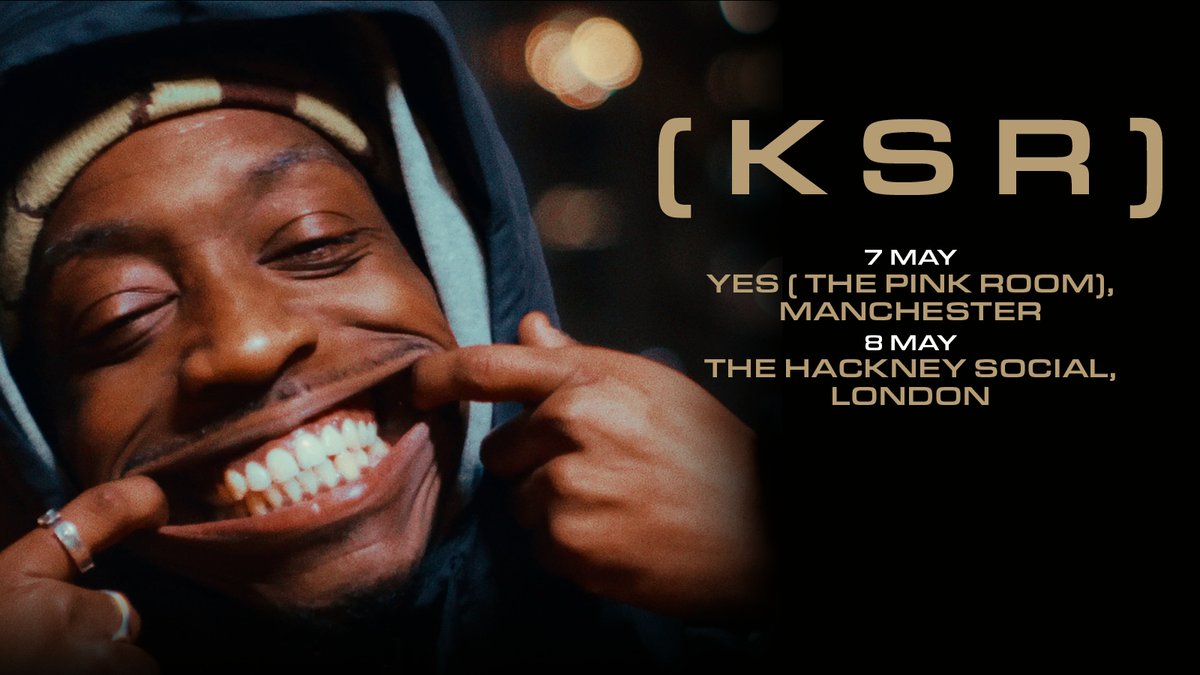 NEW: With his latest single ‘VICTORIOUS’ out now, @ksr_mcr will play @yes_mcr and #TheHackneySocial in May 🔥 Secure tickets on Friday 1st March at 10am 👉 livenation.uk/Ftp850QIFRF