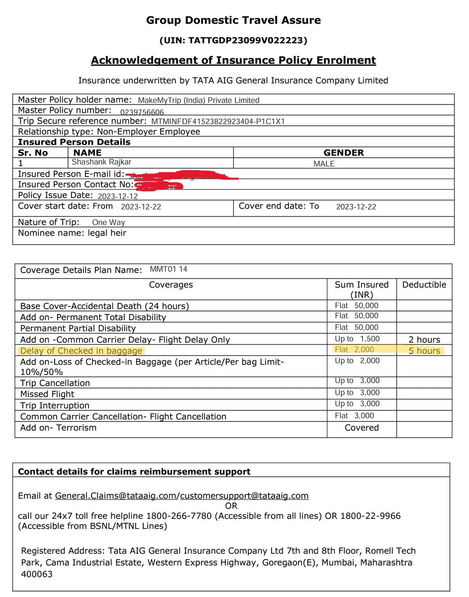 Caesar_Shanky96's tweet photo. @TATAAIGIndia @jagograhakjago @FinMinIndia @PMOIndia After ~2 months, @TATAAIGIndia rejects the claim by providing a reason which contradicts the policy coverage details and the supporting documents. @TataCompanies does not care about its customers and above all provides false information and delayed responses. @RNTata2000 Help! https://t.co/rMRMmCQlDY