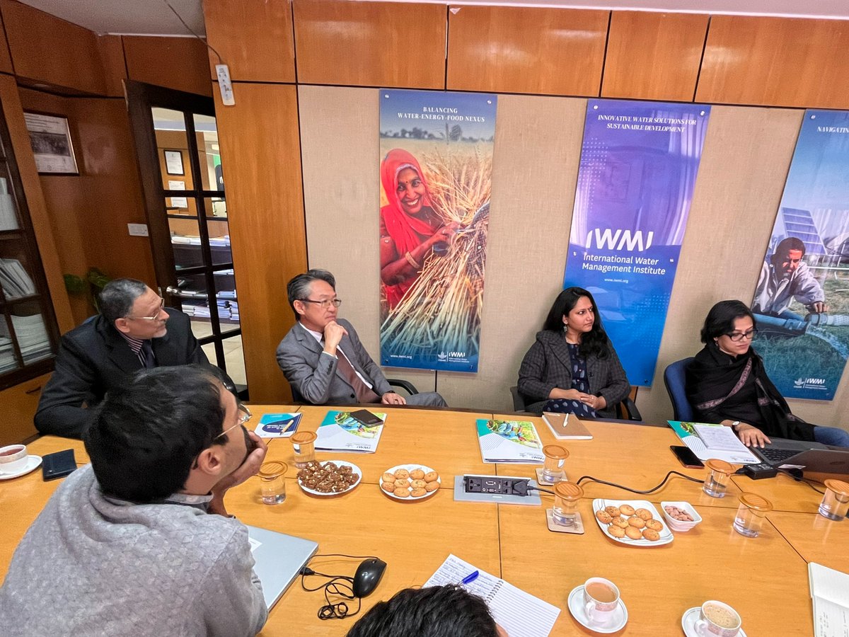 Delighted to host Mr. Takayuki Hagiwara, @FAO Representative in India, at our @IWMI_ Delhi Office today. Had a great discussion sharing insights into our work in India.