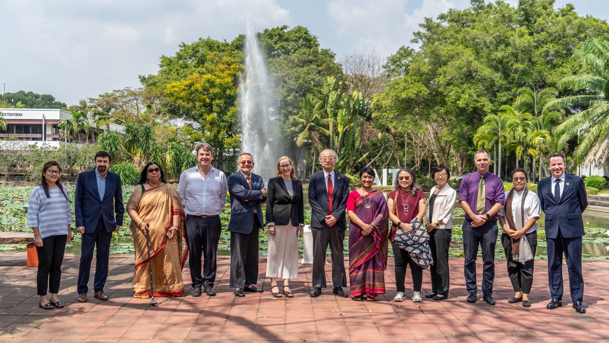 Delegates from the International Development Research Centre (IDRC), Canada, visited the Asian Institute of Technology (AIT) on Friday, 23rd February, and met with AIT President Prof. Kazuo Yamamoto, school deans, AIT officials, and students.