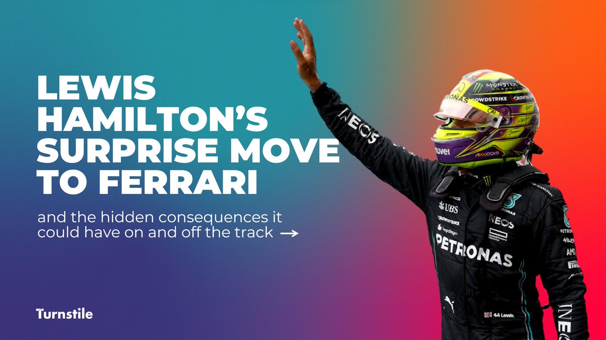 With the F1 season just around the corner we looked at the potential commercial impact of Hamilton's move to Ferrari. Click below to see what we found. linkedin.com/feed/update/ur… #turnstile #sponsorshipvaluation #f1 #sportsbiz