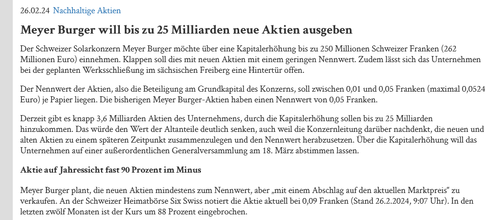 GermanicusOne's tweet image. #MeyerBurger
Lol  Good Luck .......0,05 Rappen we are coming