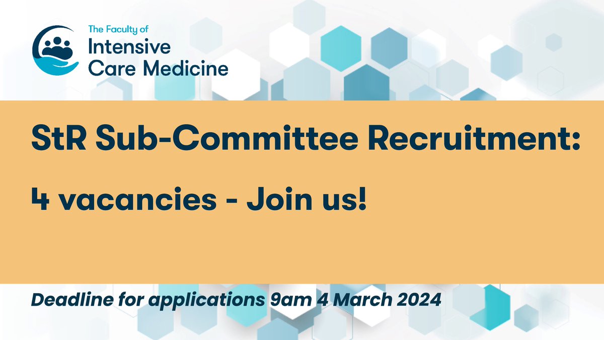 We are recruiting 4 members for our StR Sub-Committee!

The deadline is tomorrow at 9am!!

bit.ly/482AyQw

Don't miss out!