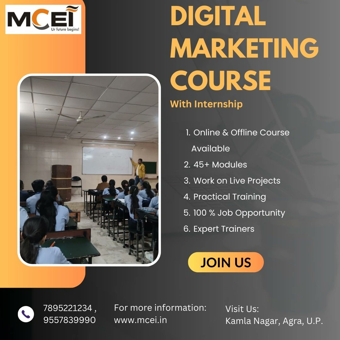 mceiagra's tweet image. Join our Institute!!
Get in touch with us
Call us : 7895221234, 9557839990
Visit us: Balaji Nagar, Kamla Nagar, Agra.
mcei.in
.
#digitalmarketingclass #agramcei #computertrainingclass💻 #onlinemarketing #computertraininginstituteinagra #contentmarketing