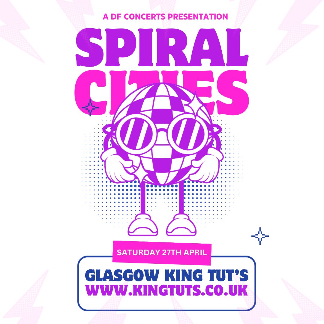 TROOPS! WE ARE BUZZING TO ANNOUNCE OUR NEXT GLASGOW HEADLINE WHERE WILL BE SMASHING OUT KING TUTS ON APRIL 27th. VERY LIMITED PRE SALE TICKETS ON SALE NOW! GENERAL SALE LIVE - FRI 1st OF MARCH ticketweb.uk/event/spiral-c…