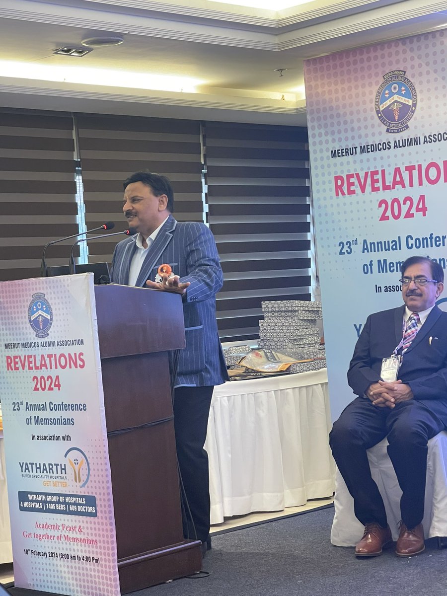 Sanjeev Upadhyaya (@care4newborn) on Twitter photo ‘One requires hard work, decisive leadership and some luck to become successful in any venture.’ - Dr Ajay Tyagi, Chairman of Yatharth Group of Hospitals at Revelations 2024, India Habitat Centre
#YatharthHospital
<a href="/Yatharth_Health/">Yatharth Super Speciality Hospitals</a>
<a href="/YatharthTyagi01/">Yatharth Tyagi</a>
<a href="/LlrmMedical/">Llrm Medical College</a>
<a href="/ZeeBusiness/">Zee Business</a> ‘One requires hard work, decisive leadership and some luck to become successful in any venture.’ - Dr Ajay Tyagi, Chairman of Yatharth Group of Hospitals at Revelations 2024, India Habitat Centre
#YatharthHospital
<a href="/Yatharth_Health/">Yatharth Super Speciality Hospitals</a>
<a href="/YatharthTyagi01/">Yatharth Tyagi</a>
<a href="/LlrmMedical/">Llrm Medical College</a>
<a href="/ZeeBusiness/">Zee Business</a>