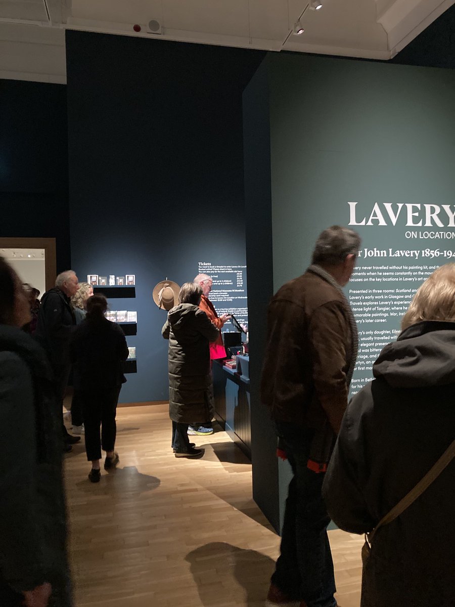 Busy in #LaveryOnLocation ⁦@UlsterMuseum⁩ this morning for the free entry on Wednesday mornings, book on line