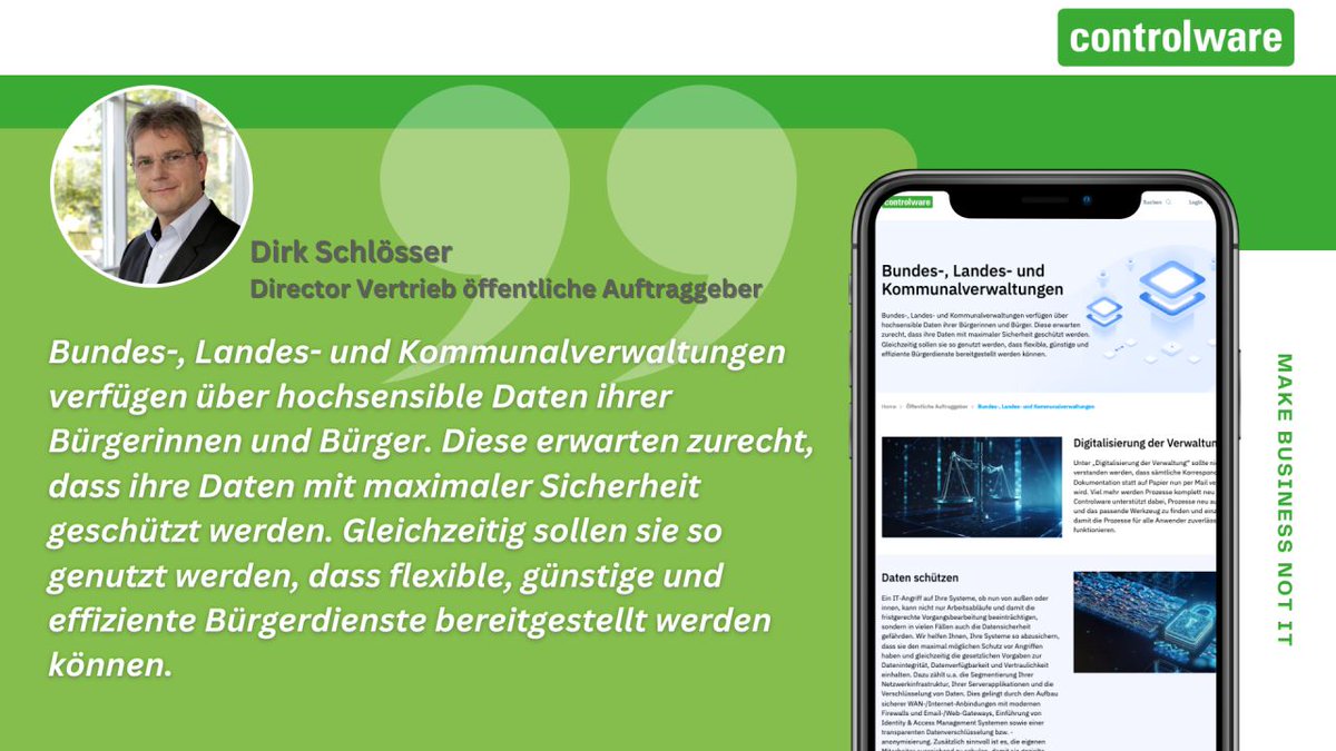 ControlwareDE's tweet photo. Dieses Jahr sind wir auch auf dem Kongress Digitaler Staat mit einem Stand vertreten. Wir freuen uns auf viele spannende Informationen und Gespräche zum Thema sichere Digitalisierung der Verwaltung. 

#CyberSecurity #managedsecurityservice #managedservice #managedcloud #IT https://t.co/o8PvffdVuN