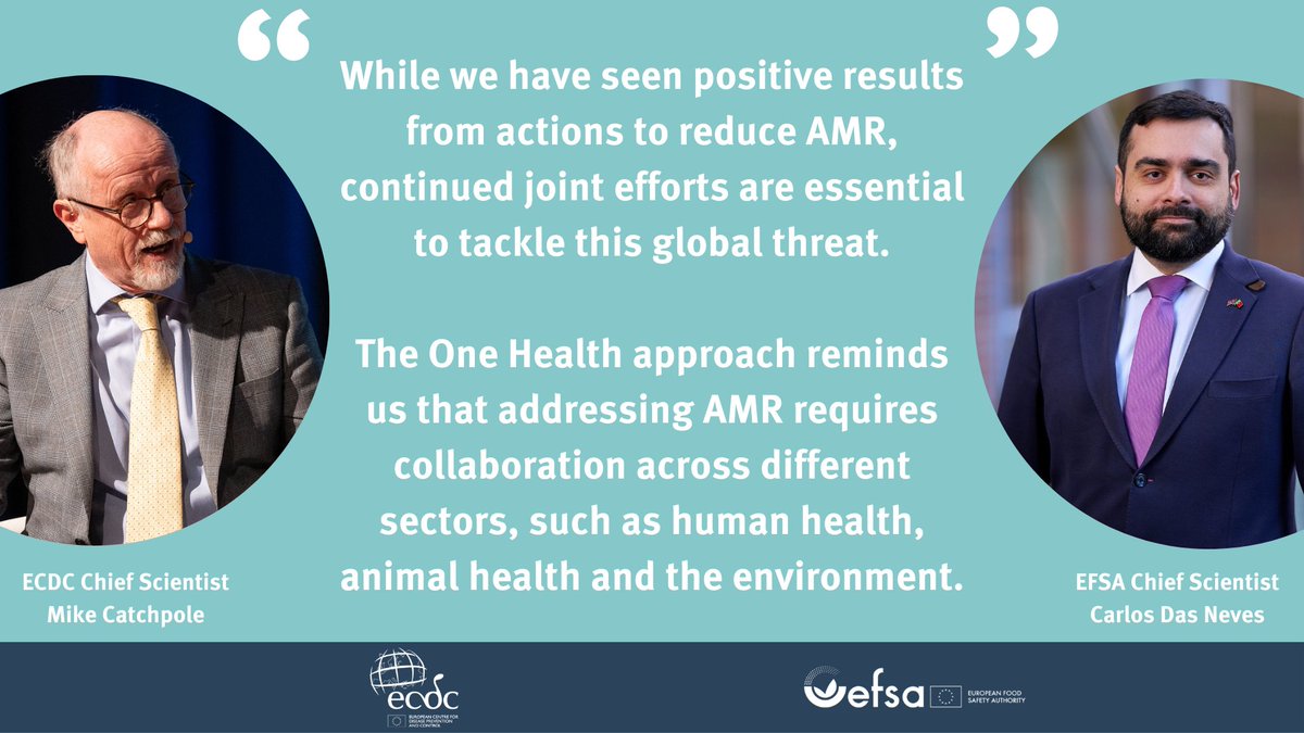 📢🆕 #AntimicrobialResistance report Resistance of #Salmonella and #Campylobacter to commonly used #antimicrobials is still frequently found in humans and animals, says our latest report with @ECDC_EU. Check it out 👉 europa.eu/!vVv3mf #AMR